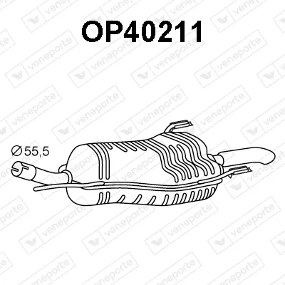 Silenciador posterior Opel ASTRA G Hatchback
