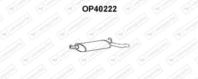 Silenciador posterior Opel ASCONA C Hatchback