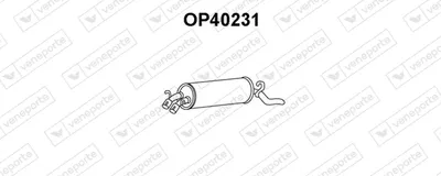 Silenciador posterior Opel OMEGA A Estate · Vauxhall CARLTON Mk III Estate