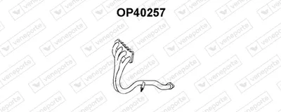 Colector de escape, sistema de escape VENEPORTE OP40257