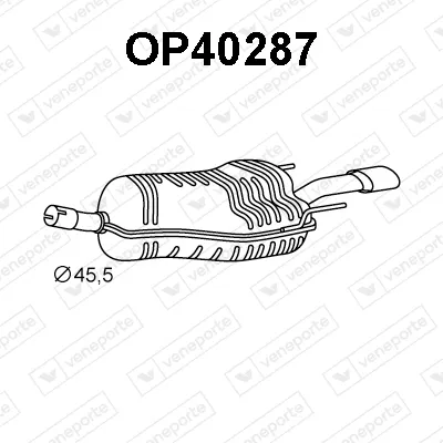 Silenciador posterior Opel ASTRA H TwinTop · Vauxhall ASTRA Mk V TwinTop · Vauxhall ASTRA Mk V Sport Hatch