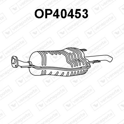 Silenciador posterior Opel ZAFIRA A MPV · Vauxhall ZAFIRA A