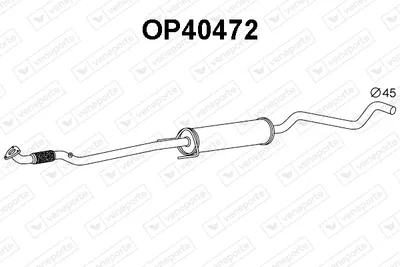 silenciador del medio Opel CORSA C · Opel CORSA C Hatchback Van · Opel TIGRA TwinTop
