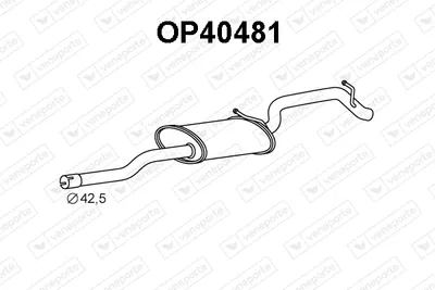 Silenciador posterior Opel AGILA · Vauxhall AGILA Mk I