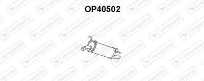 Silenciador posterior Opel OMEGA B