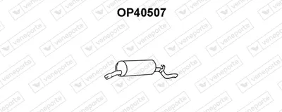Silenciador posterior Opel OMEGA A · Peugeot 309 II