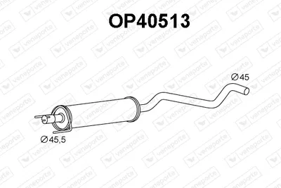 silenciador del medio Opel CORSA C · Opel CORSA C Hatchback Van · Opel TIGRA TwinTop