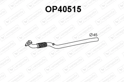 Tubo de escape Opel CORSA C · Opel COMBO Box Body/MPV · Opel CORSA C Hatchback Van