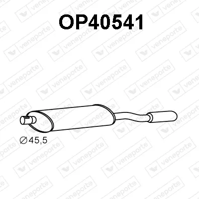 Silenciador posterior Opel ASTRA F Convertible · Vauxhall ASTRA Mk III Convertible