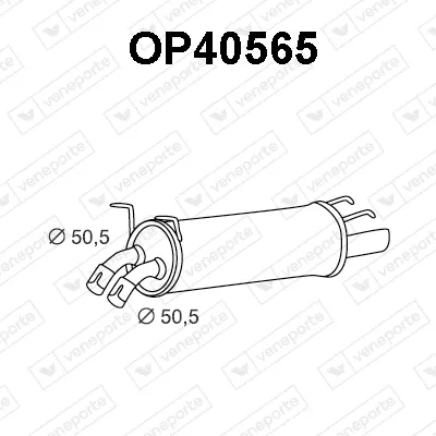 Silenciador posterior Opel OMEGA B