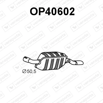 Silenciador posterior Opel CALIBRA A · Vauxhall CALIBRA