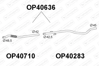 Tubo de escape Opel COMBO Box Body/MPV · Opel COMBO Tour · Vauxhall COMBO Mk II Box Body/MPV