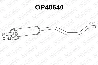 Presilenciador Opel MERIVA A MPV · Vauxhall MERIVA A