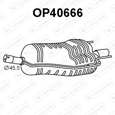 Silenciador posterior Opel ASTRA H · Opel ASTRA H GTC · Opel ASTRA H CLASSIC Hatchback