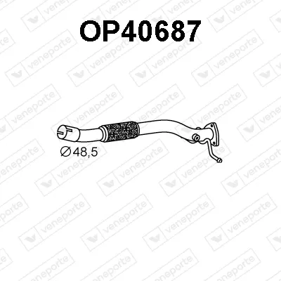 Tubo de escape Opel AGILA · Suzuki SWIFT III · Suzuki SPLASH