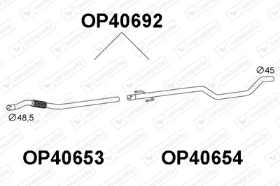 Tubo de escape Opel MERIVA A MPV · Opel MERIVA B MPV