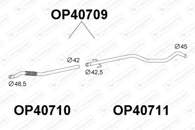 Tubo de escape Opel CORSA C · Opel TIGRA TwinTop · Vauxhall TIGRA TwinTop
