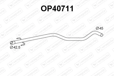 Tubo de escape Opel CORSA C · Opel TIGRA TwinTop · Vauxhall TIGRA TwinTop
