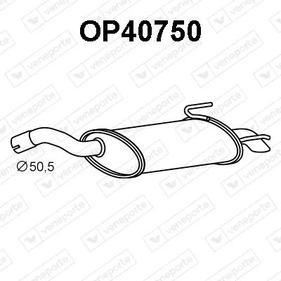 Silenciador posterior Fiat CROMA · Opel VECTRA B Hatchback · Opel VECTRA C