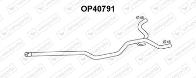 Tubo de escape VENEPORTE OP40791