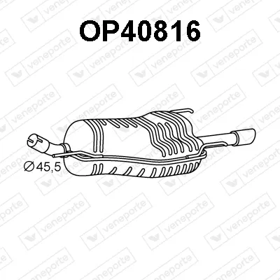 Silenciador posterior Opel ZAFIRA A MPV · Vauxhall ZAFIRA A