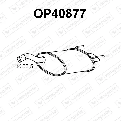 Silenciador posterior Fiat CROMA · Opel VECTRA C · Opel VECTRA C GTS