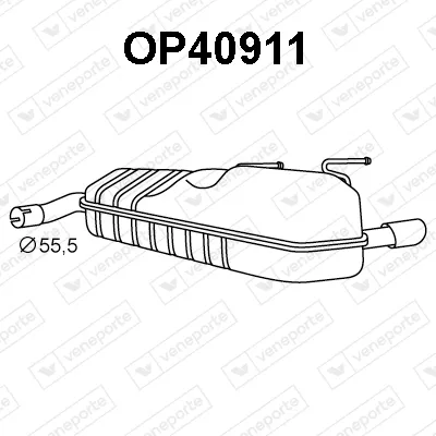 Silenciador posterior Opel SIGNUM Hatchback · Vauxhall SIGNUM