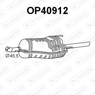 Silenciador posterior Opel ASTRA G Saloon · Vauxhall ASTRA Mk IV Saloon