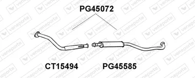 Presilenciador Peugeot 605