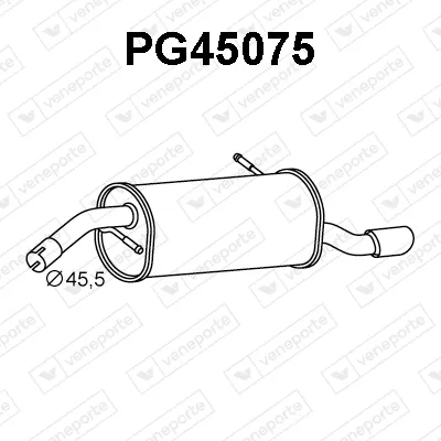 Silenciador posterior Peugeot 207 · Peugeot 207 SW · Peugeot 207 Hatchback Van