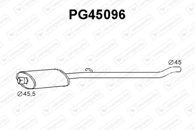 silenciador del medio Peugeot 205 I · Peugeot 205 I Convertible · Peugeot 205 II