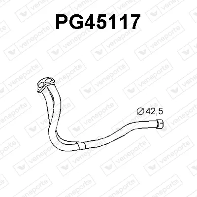 Tubo de escape VENEPORTE PG45117