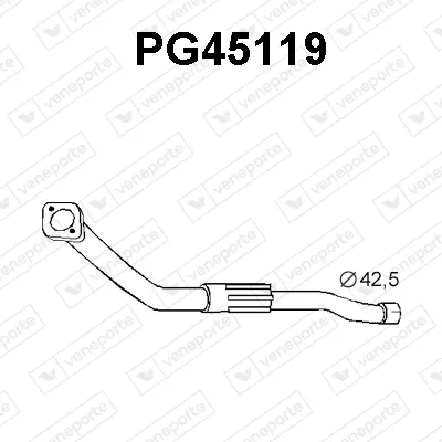 Tubo de escape VENEPORTE PG45119