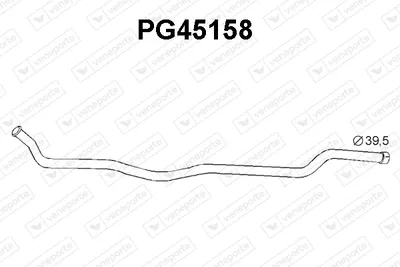 Tubo de escape VENEPORTE PG45158