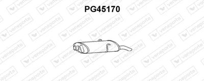 Silenciador posterior Peugeot 405 I Break · Peugeot 405 I