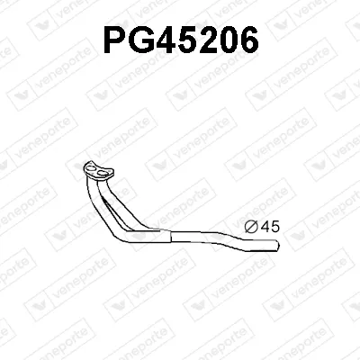 Tubo de escape VENEPORTE PG45206