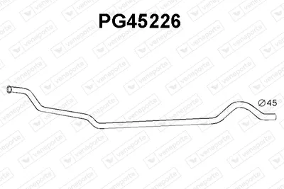 Tubo de escape VENEPORTE PG45226