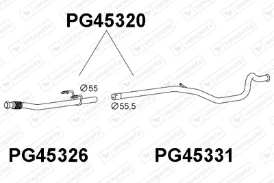 Tubo de escape Peugeot 206 SW