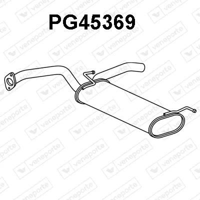 Silenciador posterior Citroën C1 II · Peugeot 108 · Toyota AYGO