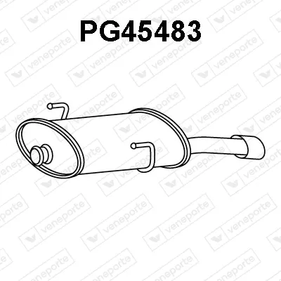 Silenciador posterior Peugeot 206 Hatchback