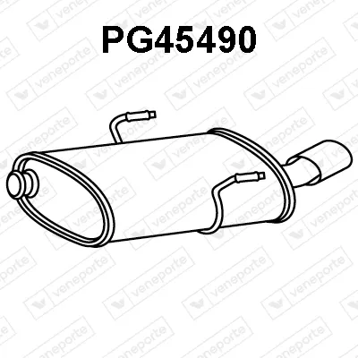 Silenciador posterior Peugeot 406