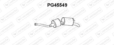 Silenciador posterior Peugeot 505
