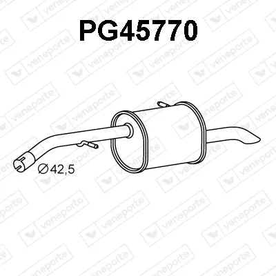 Silenciador posterior Peugeot 207 · Peugeot 207 Hatchback Van · Peugeot 208 I