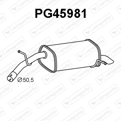 Silenciador posterior Peugeot 407 · Peugeot 407 SW