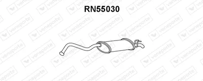 Silenciador posterior Renault 21 Saloon · Renault 21