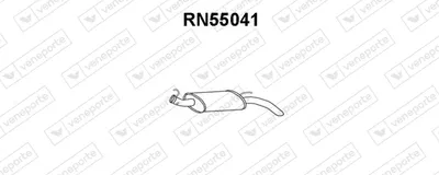 Silenciador posterior Renault RAPID Box Body/MPV