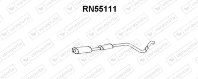 silenciador del medio Renault RAPID Box Body/MPV