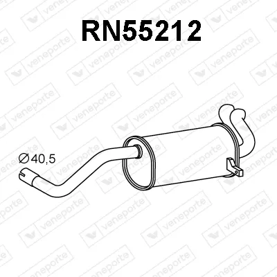 Silenciador posterior Renault MODUS / GRAND MODUS · Renault CLIO III · Renault CLIO III Grandtour