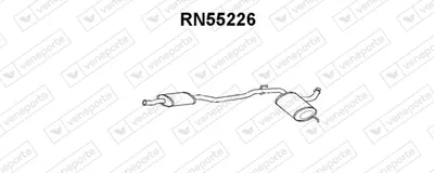 silenciador del medio Renault 21 Saloon · Renault 21
