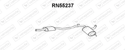 silenciador del medio Renault 21 Saloon · Renault 21